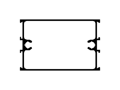 Travesaño puerta de rebatir de 44 mm
